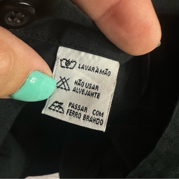 dartigny Men's Black Button-Down Shirt 100% cotton sz 7 (XXL-3XL) see size notes - Picture 3 of 7